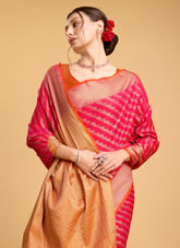 Striking Looking Saree in Pink Colour